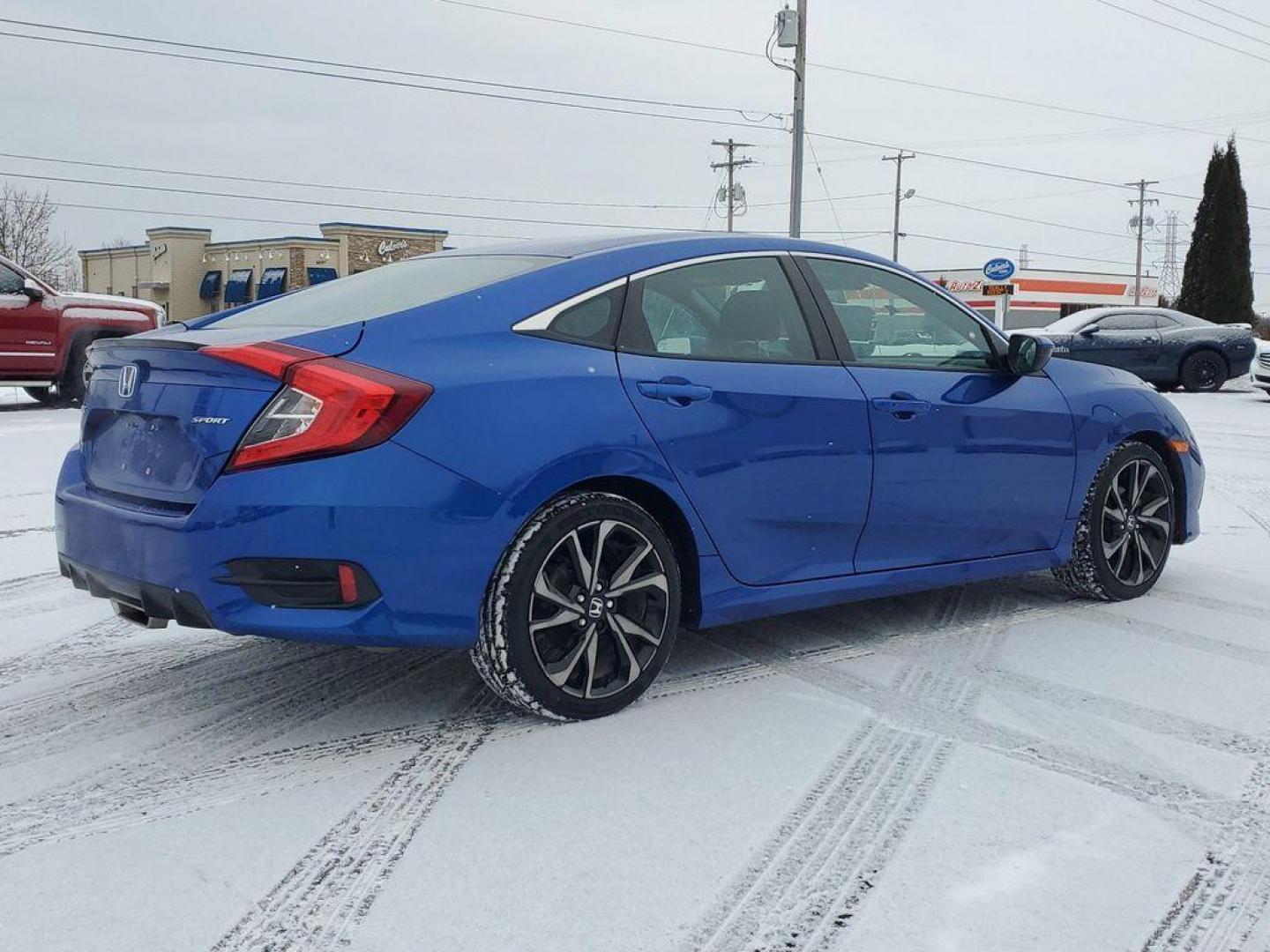 2020 Aegean Blue Metallic /Black Honda Civic EX Honda Sensing Sedan CVT (2HGFC2F82LH) with an 2.0L L4 DOHC 16V engine, CVT transmission, located at 6064 Gull Rd, Kalamazoo, MI, 49048, (269) 222-0088, 42.328388, -85.512924 - <b>Vehicle Details</b><br>Get ready to elevate your driving experience with this outstanding 2020 Honda Civic Sport! Designed for those who crave a balance of performance, style, and technology, this dynamic vehicle is ready to impress. Under the hood, you'll find a robust 4-cylinder, 2.0L engine t - Photo#3