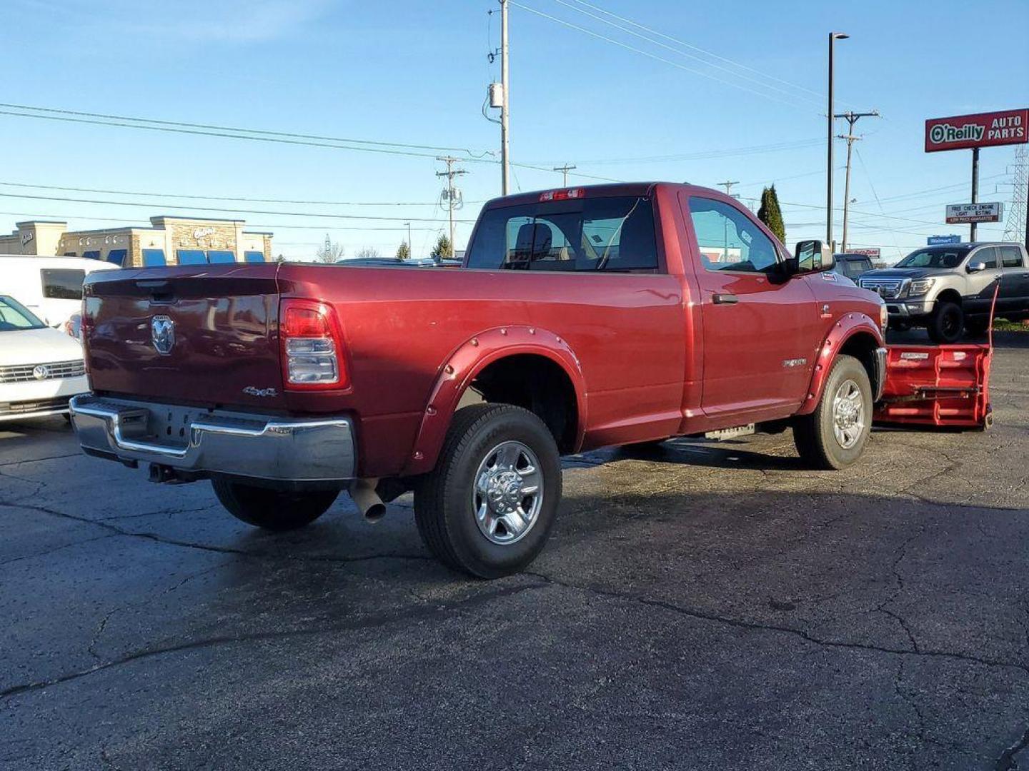 2020 Delmonico Red Pearlcoat /Black RAM 3500 Tradesman Regular Cab 4WD (3C63R3AL4LG) with an 6.7L L6 OHV 24V TURBO DIESEL engine, 6A transmission, located at 234 Columbia Ave, Battle Creek, MI, 49015, (269) 222-0088, 42.298264, -85.192543 - <b>Vehicle Details</b><br>Introducing the remarkable 2020 Ram 3500 Tradesman, a powerful and versatile workhorse that is ready to tackle any job with its robust capabilities. This exceptional used vehicle boasts a mere 37,335 miles on its odometer, ensuring years of reliable service and optimal perf - Photo#3