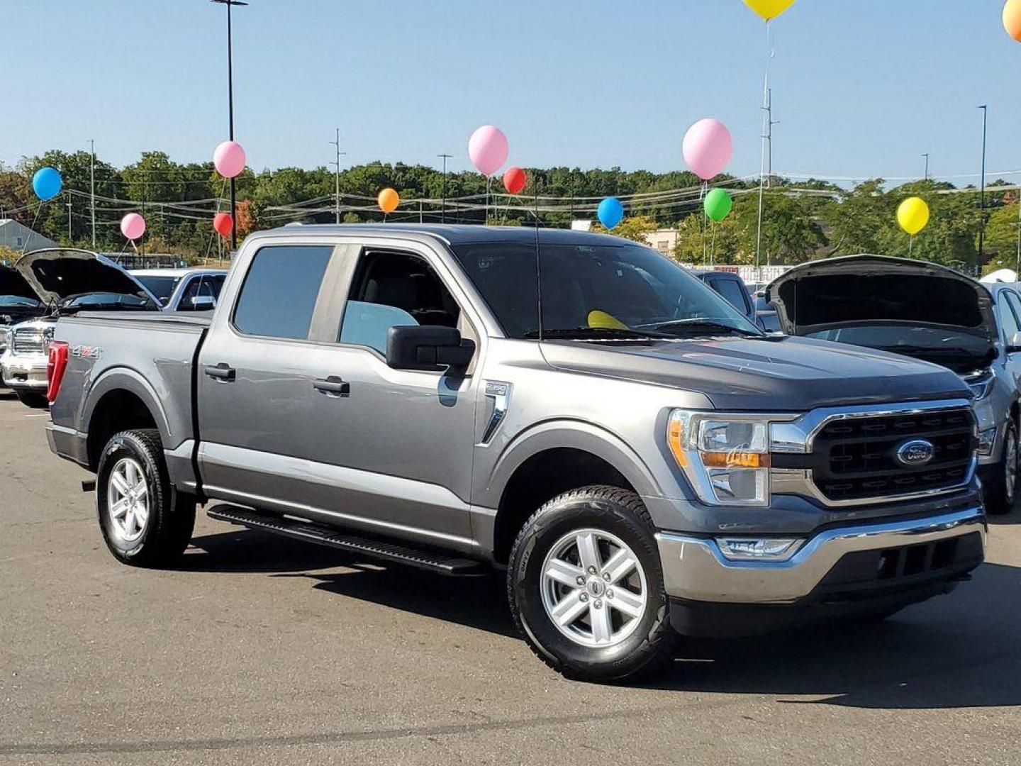 2021 Carbonized Grey Metallic /Black/Medium Dark Slate Ford F-150 King-Ranch SuperCrew 5.5-ft. 2WD (1FTEW1EB3MF) with an 3.3L V6 DOHC 24V engine, 6A transmission, located at 234 Columbia Ave, Battle Creek, MI, 49015, (269) 222-0088, 42.298264, -85.192543 - <b>Vehicle Details</b><br>Introducing the 2021 Ford F-150 XLT, a robust and capable pickup designed to tackle any challenge with confidence. This particular model features 4WD, ensuring exceptional performance and traction on various terrains, making it ideal for both work and leisure. Under the hoo - Photo#0