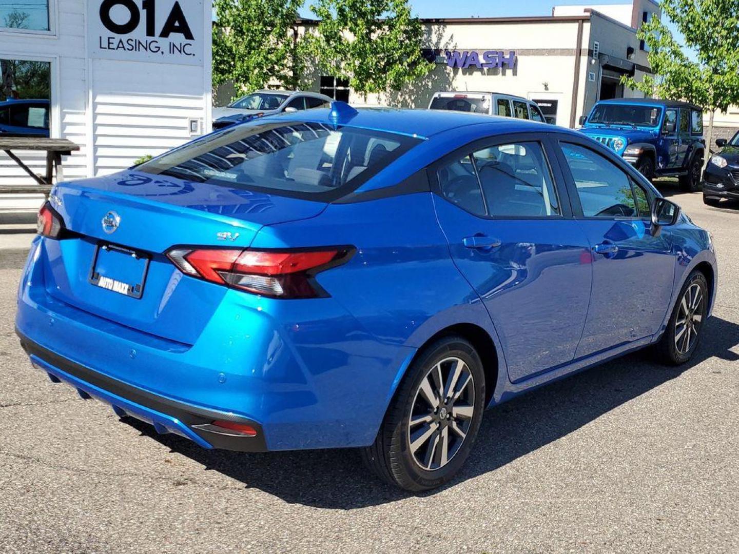 2021 Electric Blue Metallic /Graphite Nissan Versa SV (3N1CN8EV4ML) with an 1.6L L4 DOHC 16V engine, CVT transmission, located at 234 Columbia Ave, Battle Creek, MI, 49015, (269) 222-0088, 42.298264, -85.192543 - <b>Vehicle Details</b><br>Step into the drivers seat of the sleek and reliable 2021 Nissan Versa SV, a vehicle that combines practicality with pleasure to deliver an exceptional driving experience. This model comes with front-wheel drive and a robust L4, 1.6L engine that promises a smooth and fuel-e - Photo#1