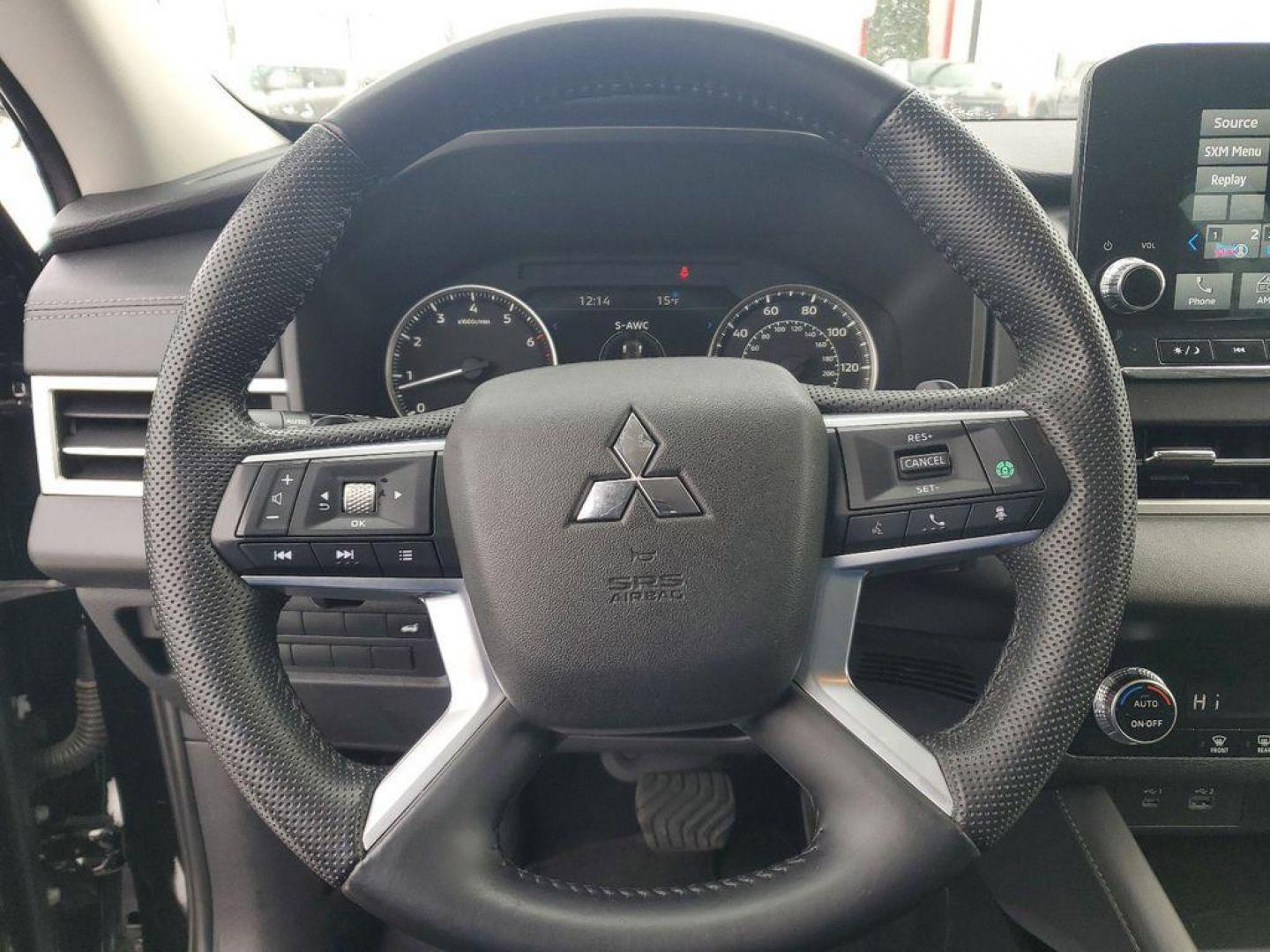 2023 Black Diamond /Black Mitsubishi Outlander SE 4WD (JA4J4UA81PZ) with an 2.4L L4 DOHC 16V engine, CVT transmission, located at 6064 Gull Rd, Kalamazoo, MI, 49048, (269) 222-0088, 42.328388, -85.512924 - Carry lots of cargo while your passengers are comfortable. The Mitsubishi Outlander has automated speed control that adjusts to maintain a safe following distance, enhancing highway driving convenience. This model is equipped with all wheel drive. This unit comes equipped with Android Auto for seaml - Photo#22