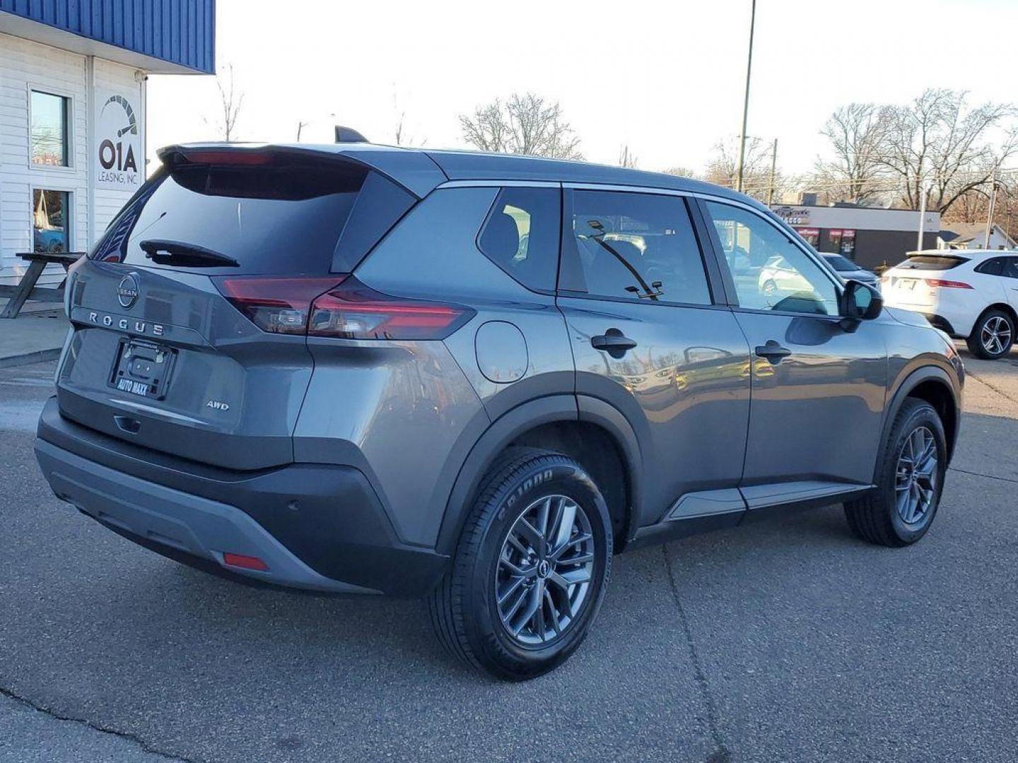 2023 Gun Metallic /Charcoal Nissan Rogue S AWD (5N1BT3AB5PC) with an 2.5L L4 DOHC 16V engine, CVT transmission, located at 234 Columbia Ave, Battle Creek, MI, 49015, (269) 222-0088, 42.298264, -85.192543 - Floor Mats with 1-Piece Cargo Area Protector **Equipment listed is based on original vehicle build and subject to change. Please confirm the accuracy of the included equipment by calling the dealer prior to purchase.** - Photo#1